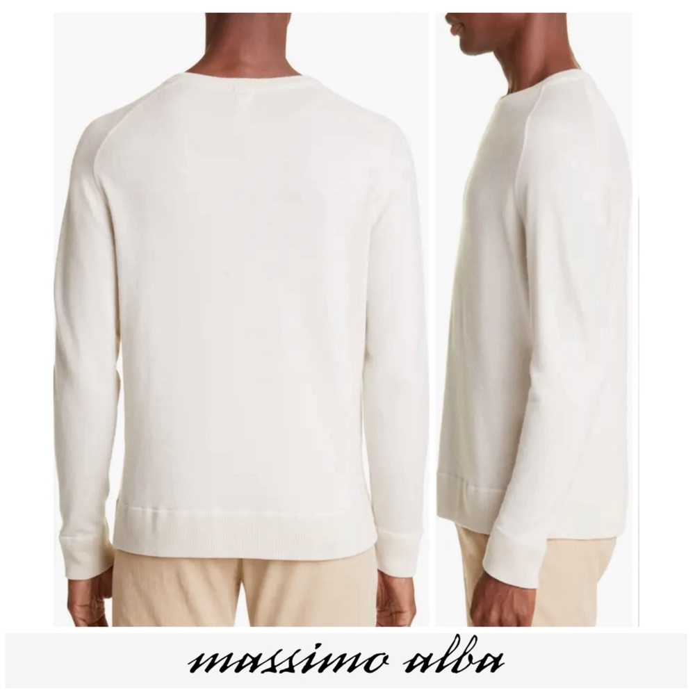 Massimo Alba NWT Luxury Men’s 100% Cashmere sweater XXL.taupe/crème color. $995